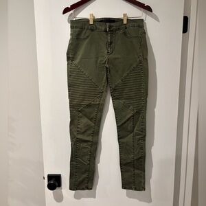 Tinsel Army Green Stretch Denim Pants